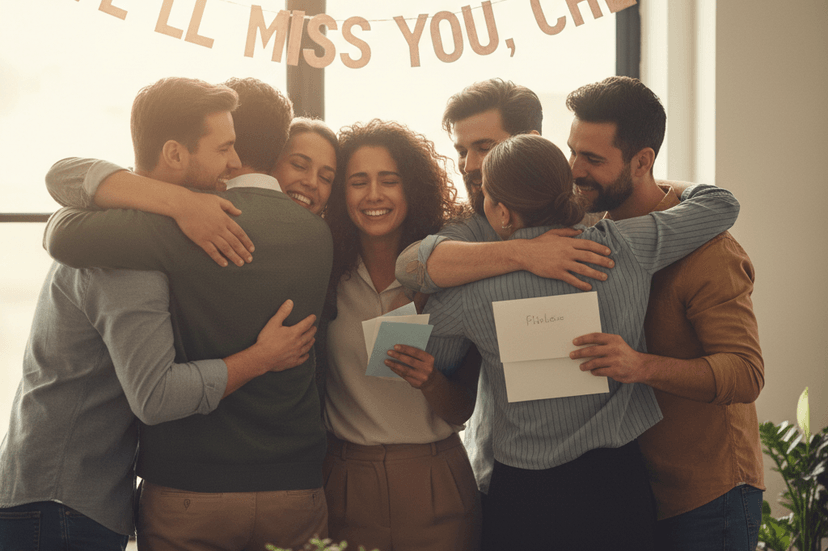 The team sent James off with more than a card